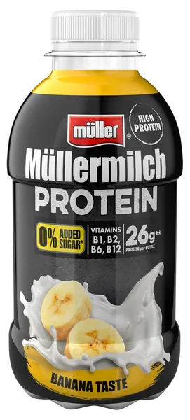 MÜLLERMILCH Piena dzēriens PROTEIN ZERO ar banānu garšu 400g
