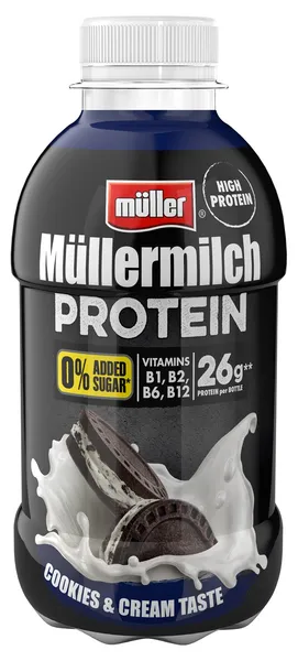 MÜLLERMILCH Piena dzēriens PROTEIN ZERO ar cepumu garšu 400g