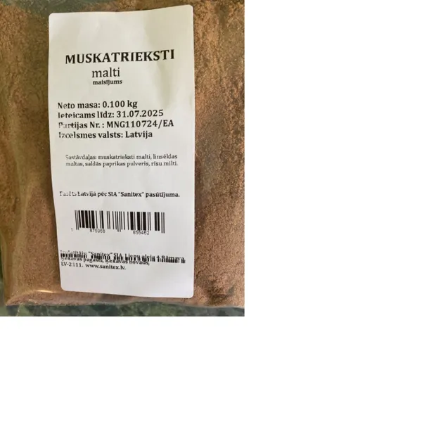 Muskatrieksts malts, 100g