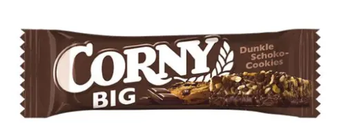 Musli batoniņš CORNY BIG, tumšās šokolādes, cepumu, 50g
