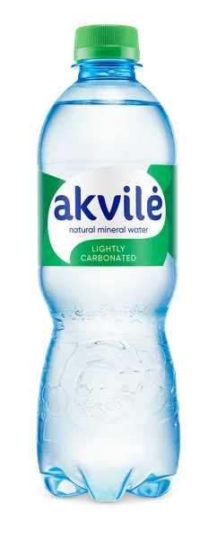 Naturāls minerālūdens AKVILE, viegli gāzēts, 0.5l(DEP)
