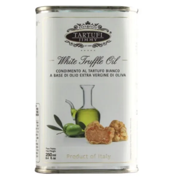 Neapstrādāta augstāka labuma olīveļļa TARTUFI JIMMY ar baltajām trifelēm, 250ml