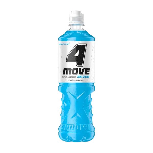 Negāzēts dzēriens 4 MOVE Zero Multiaugļu, PET, 0.75l(DEP)