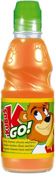 Nektārs KUBUŠ GO Burkanu-bananu-ābolu, PET, 0.3l(DEP)