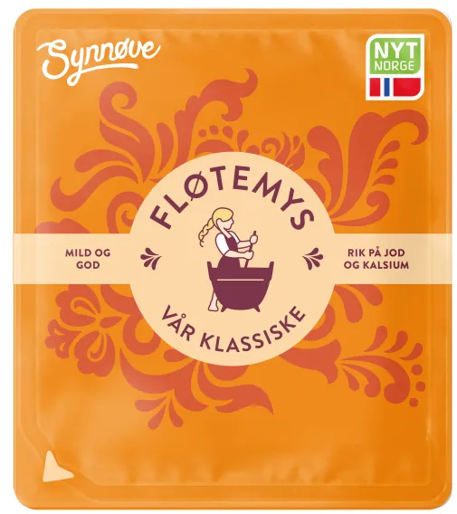 Norvēģu brūnais siers SYNNOVE, Flötemys, 29%, šķēlēs, 150g