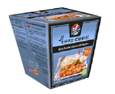 Nūdeles ar cāļa gaļu un sezamu, asas, saldētas, kastītē, 320g