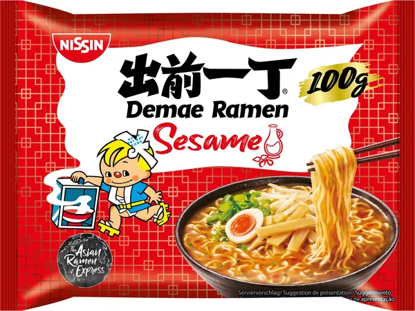 Ātri pagatavojamas nūdeles NISSIN Ramen sezama 100g