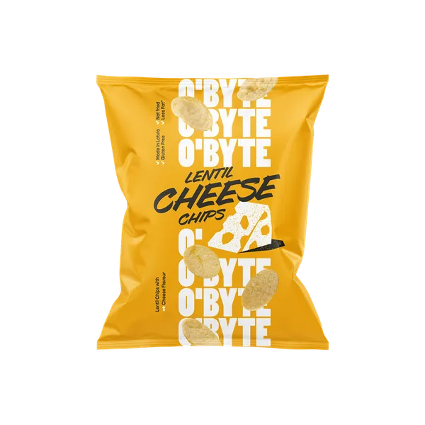 O'BYTE Lēcu čipsi ar siera garšu, 70g