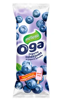 OGA Melleņu jogurta saldējums jogurta glazūra 80ml/54g