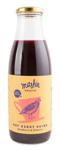Ogu biezenis MASHIE Nordic Berry, aveņu un melleņu, stiklā, 0.75l