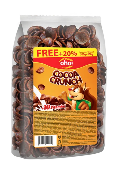 Oho S/b "Kakao kraukšķi" 500g