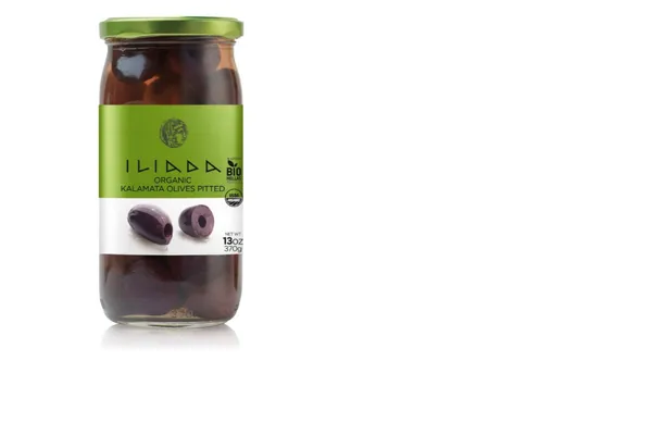 Olīvas Kalamata bez kauliņiem BIO 370g/190g ILIADA [12]