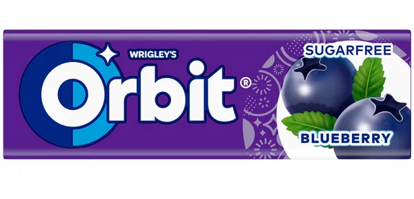 Košļ.gumija ORBIT Blueberry 14g