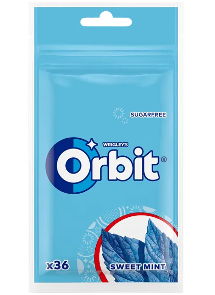 Košļājama gumija Orbit Sweet Mint Pouch 50g