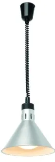Paceļama un nolaižama koniska siltuma lampa, sudraba, 230V/250W, 275x(H)250mm, 273869