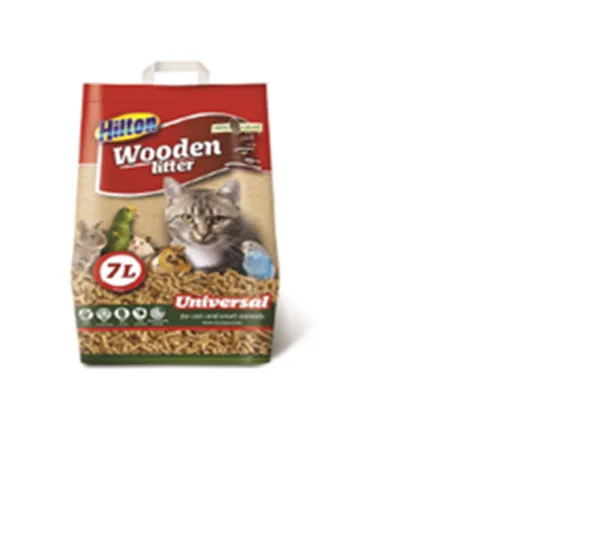Pakaiši kaķiem un maziem dzīvniekiem HILTON Universal Wooden, 7l
