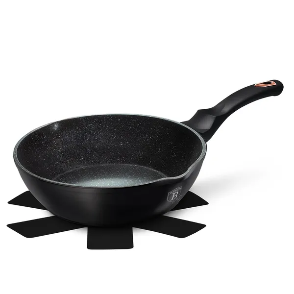 Panna Black Rose, dziļa, nepiedegošs pārklājums, alumīnijs, 2,3 l, D 24 cm, H 6,5 cm