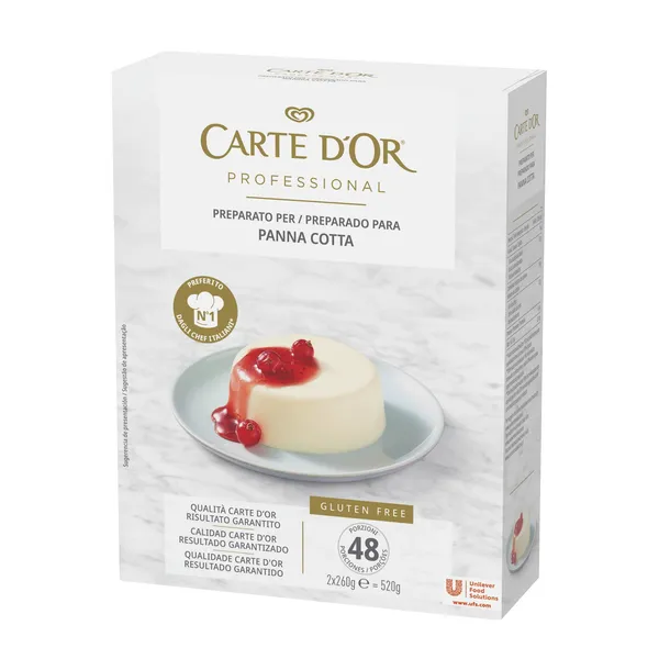 Panna Cotta CARTE D'OR, sausā veidā, 520g