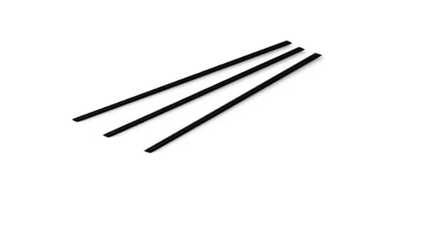 Papīra kokteiļu salmiņi, 6mm, 19,8cm, melni VEGWARE, 0.37kg, 250gab