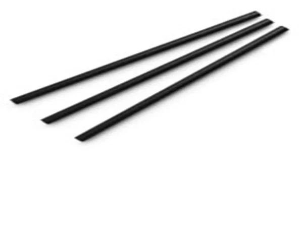 Papīra kokteiļu salmiņi, 6mm, melni, 14cm VEGWARE, 0.25kg, 250gab