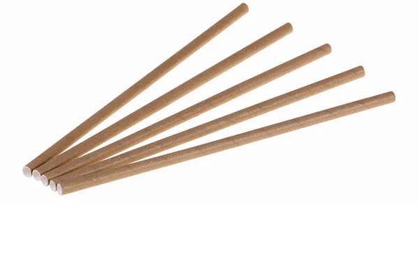 Papīra kokteiļu salmiņi, 6x200mm, brūni NATURESSE, 0.35kg, 250gab