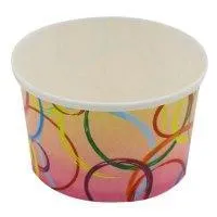 Papīra krūzīte ICE CREAM, 230ml, D94mm, 0.321kg, 50 gab.