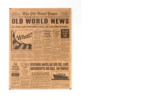 Papīra loksnes OLDNEWS, 270 x 350 mm, brūns, PE, 0.94kg, 200gab