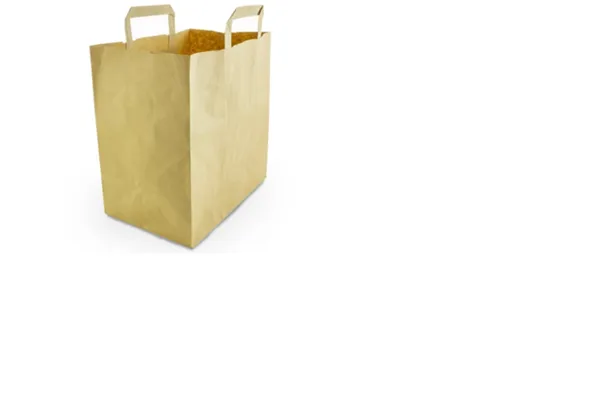 Papīra maisiņi ar rokturiem, 350x170x270 mm, brūni, 5.4 kg, 125gab