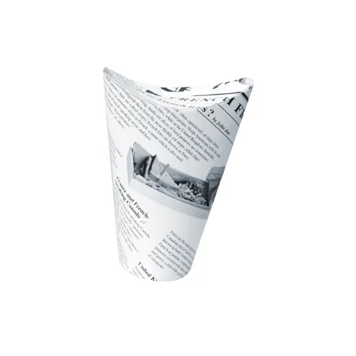 Papīra maisiņi frī kartup., aizver. D 60mm, H 160mm, 0.68kg, 50gab