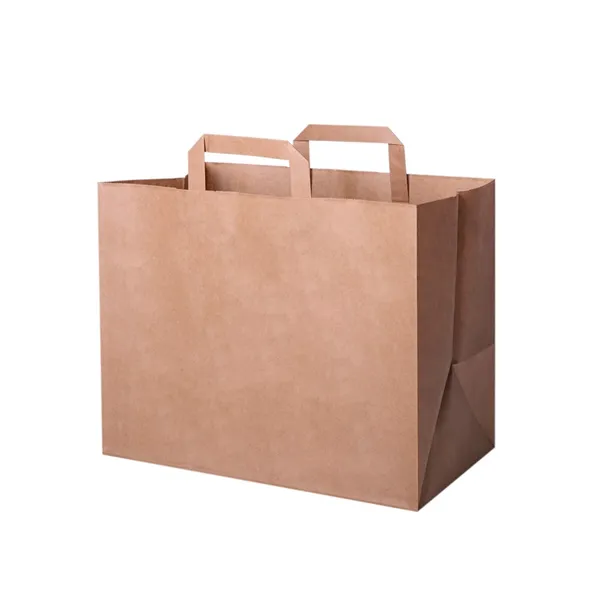 Papīra maisiņš ar rokturiem, 320x220x250mm, PAP, brūns, 70gsm, 0.035kg