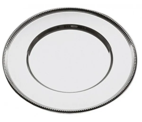 Paplāte apaļa ar dekoru, 33cm (LIETOTS) 2gab