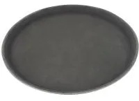 Paplāte neslīdoša, apaļa, melna, D 40cm