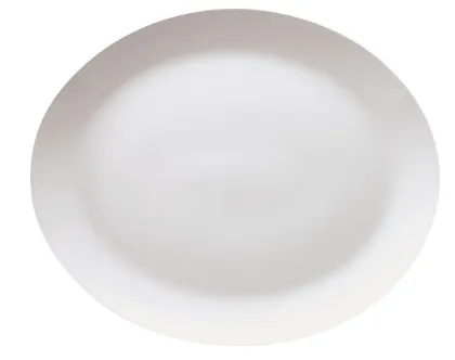 Paplāte ovāla BAHIA 31 cm, balta