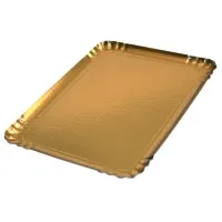 Paplāte v/l, zelta krāsā, 42 x 28 cm, 2.775kg, papīra,  25gab