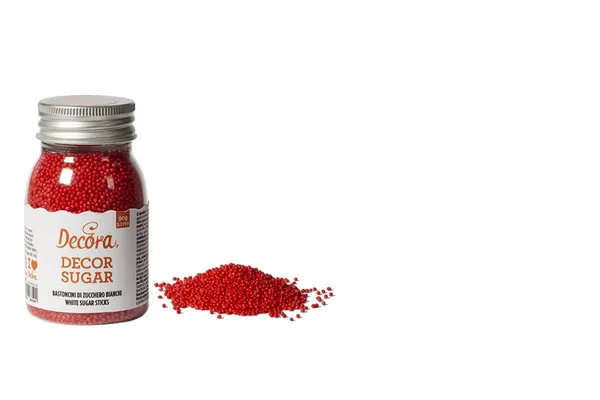 Pārtikas cukura bumbiņas DECORA, sarkanas, 90g