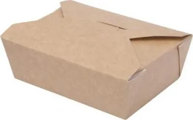 Pārtikas kastīte ABCPAK, kraft, 20x14 x6,5cm, 1600ml, 1.8kg, 50gab