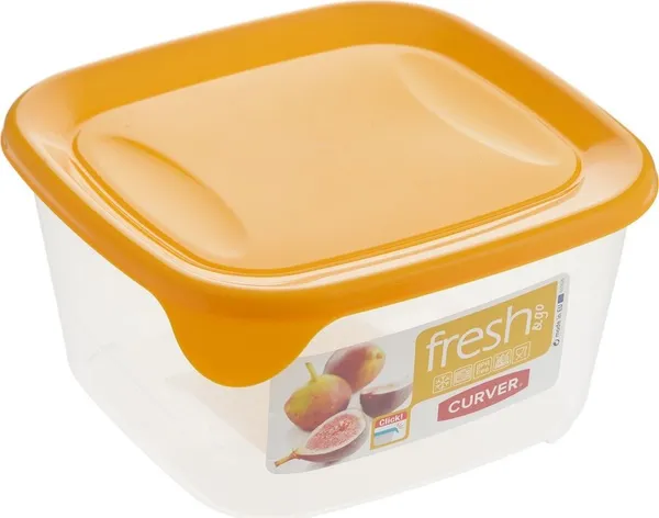 Pārtikas trauks Fresh&Go, 1.2l, kvadrātforma, 1gab