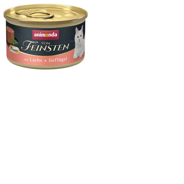 Pastēte kaķiem ANIMONDA Mousse, lasis ar cāli, 85g