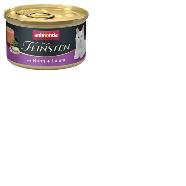 Barība kaķiem ar vistu, jēru Animonda Mousse 0.085g