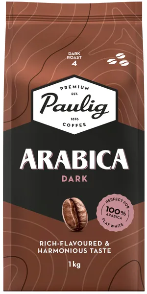 Paulig Arabica Dark pupiņas 1kg