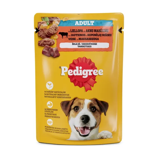 Pedigree ar liellopu gaļu (maisiņš) 0.1 kg