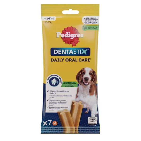 Pedigree Dentastix Medium kauliņš zobiem (7 gab.) 180g