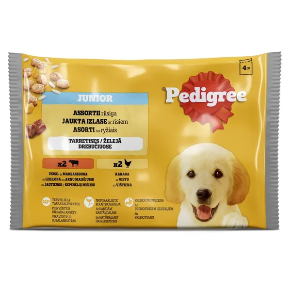 Pedigree Junior 4-paka (maisiņš) 0.4kg