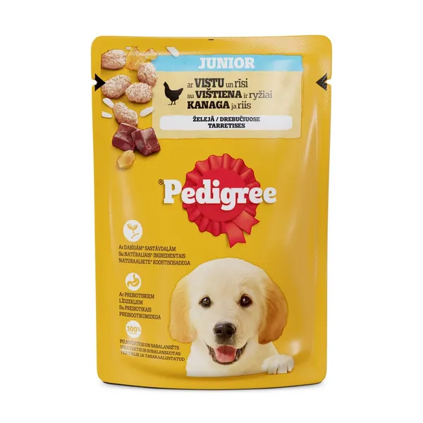 Pedigree kucēniem ar vistas gaļu (maisiņš) 0,1kg