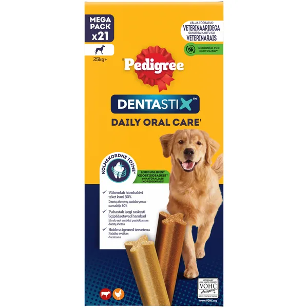 Pedigree Mega Pack Dentastix Large 21gb (810g)