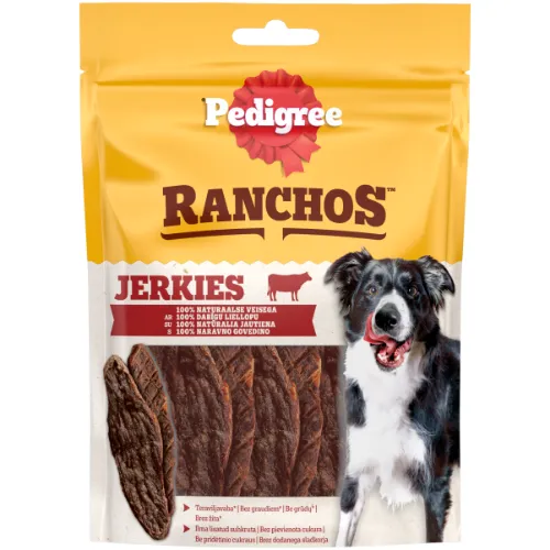 Pedigree Ranchos Jerkies Liellopu 70g