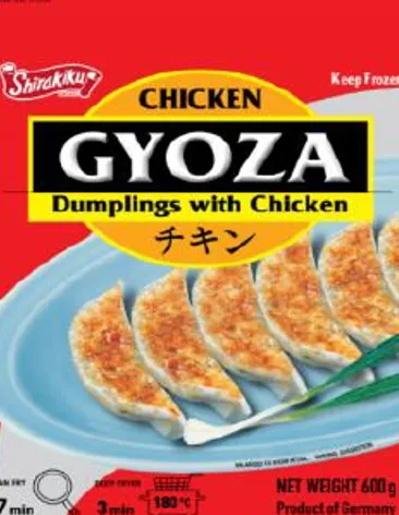 Pelmeņi Gyoza (dumplings) SHIRAKIKU ar vistas gaļu, 600g
