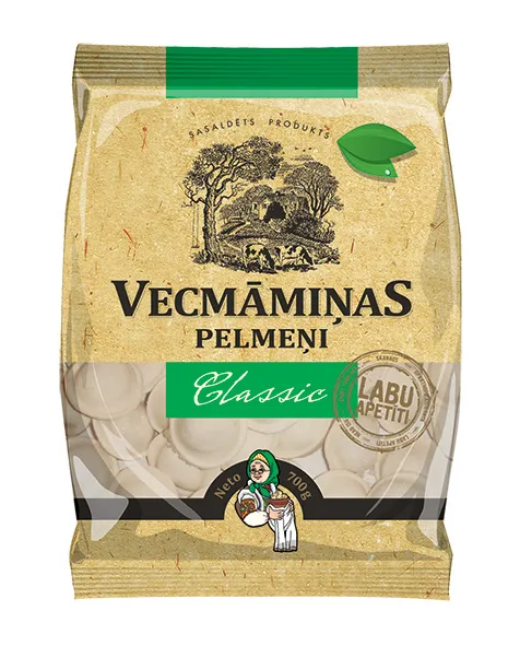 Pelmeņi Vecmāmiņas CLASSIC 700g ''BEZ E'' (SATURN FORM)