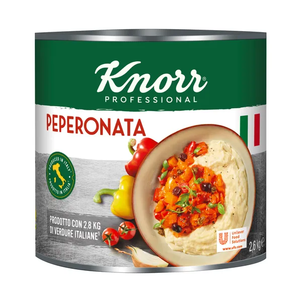 Peperonata paprika tomātu mērcē KNORR Professional, 2.6kg