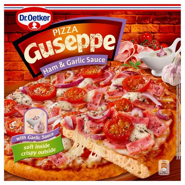 Pica Guseppe ar šķiņķi un ķiploku mērci Dr.Oetker, 440g
